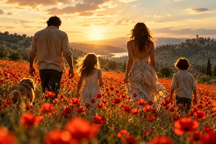 A red flower field thumbnail.
